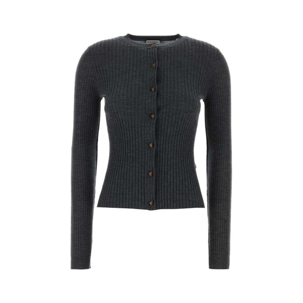 Burberry Women Dark Grey Cashmere Cardigan - Picture 1 of 2